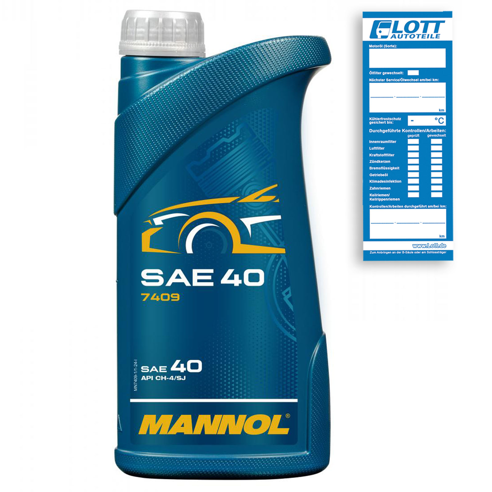 1L Mannol SAE 40 Motoröl