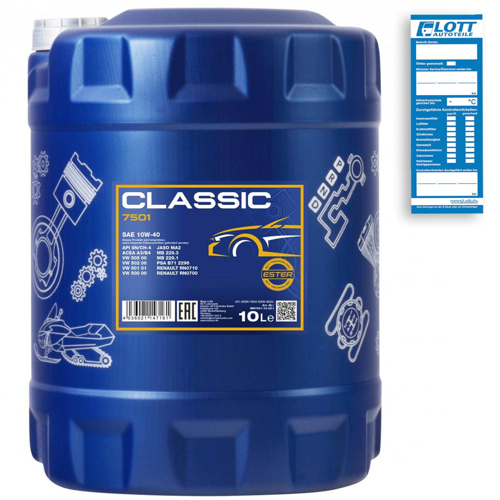 10L Mannol Classic 10W-40