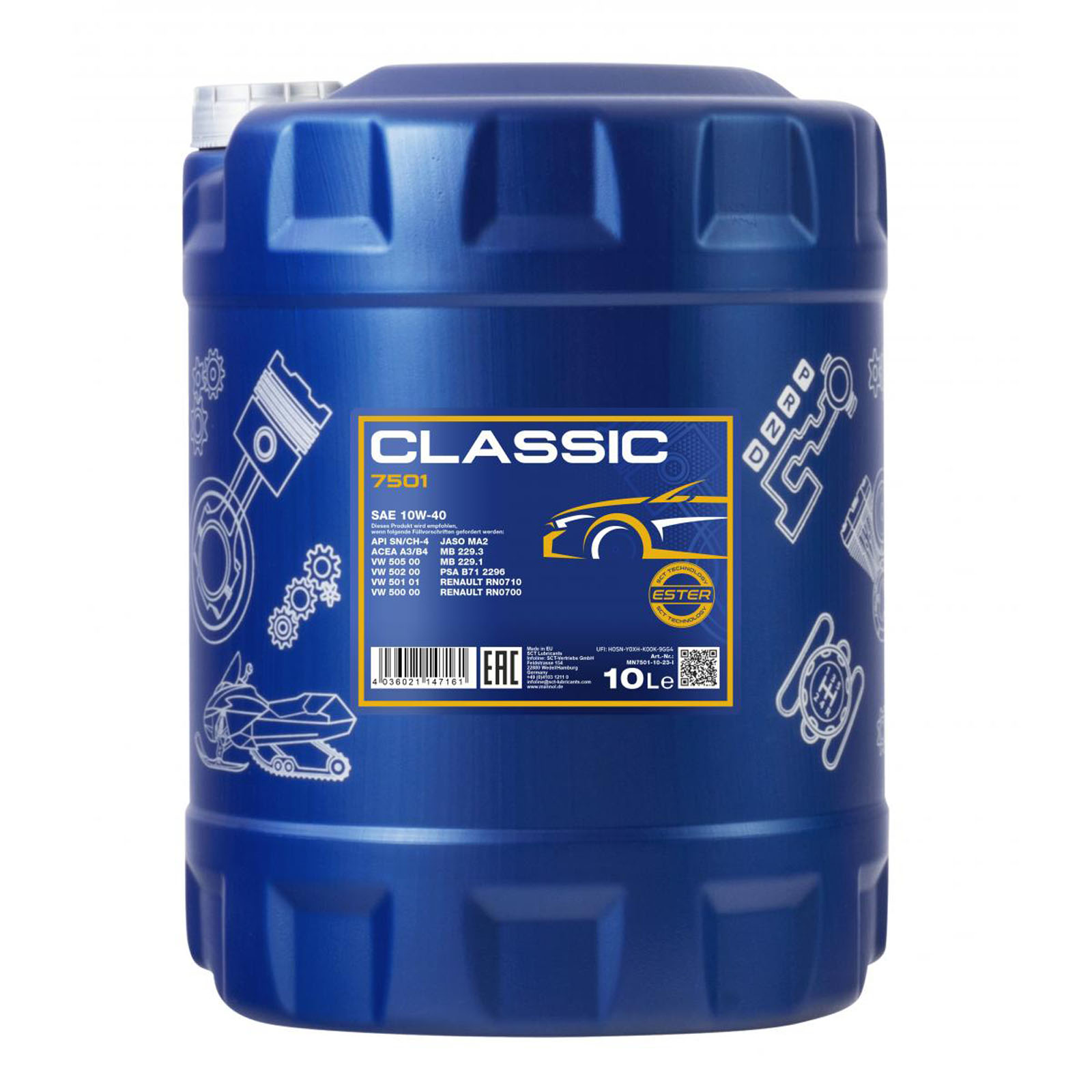 10L Mannol Classic 10W-40