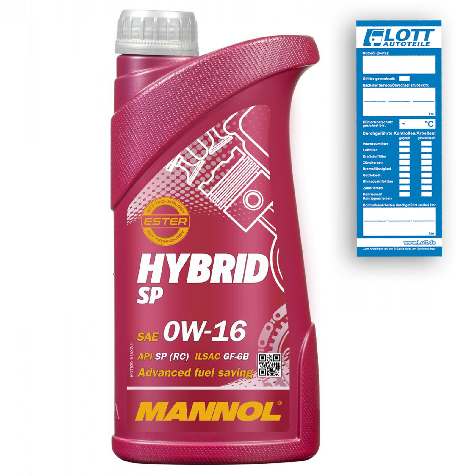 1L Mannol Hybrid SP 0W-16 Motoröl