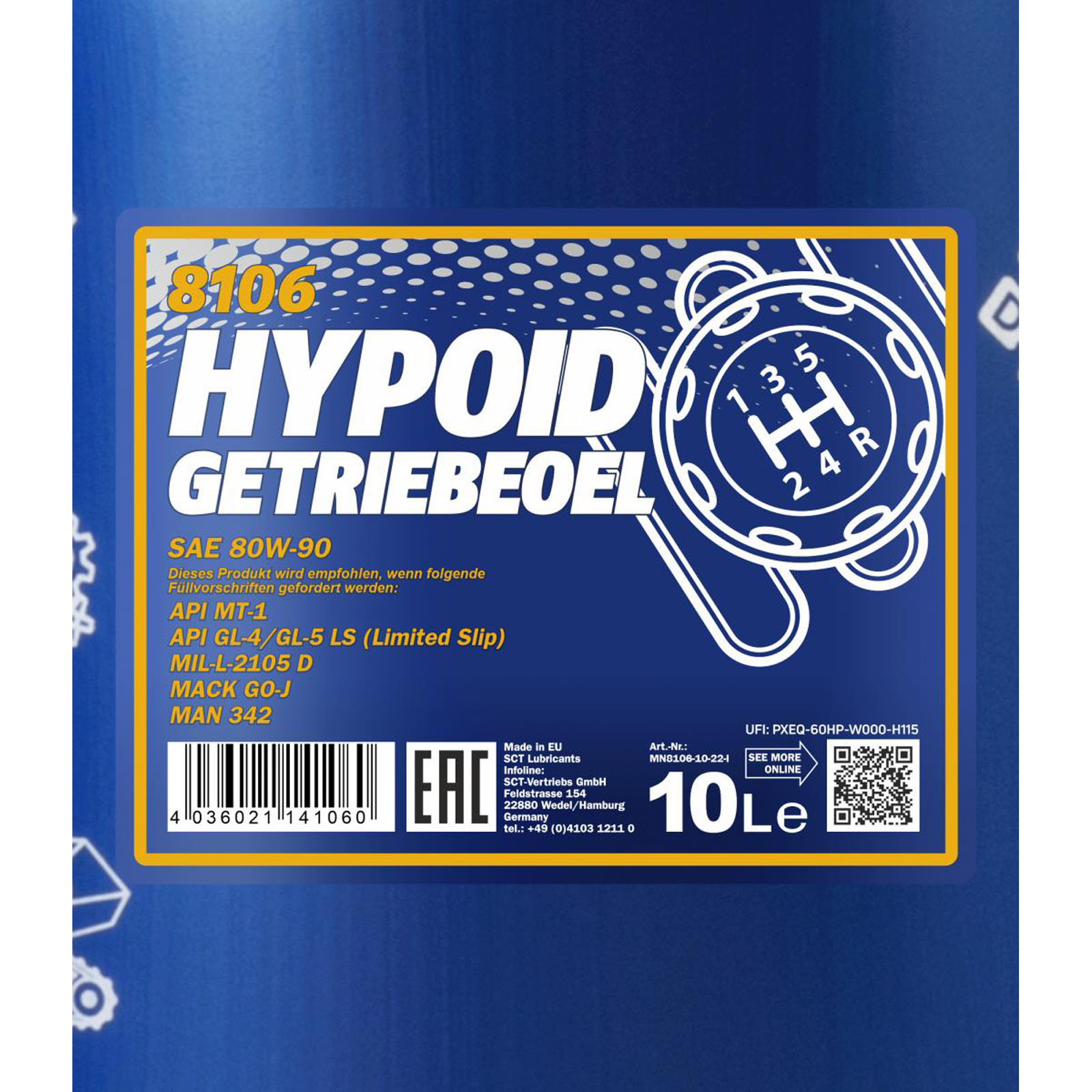 Mannol Hypoid Getriebeöl 10L