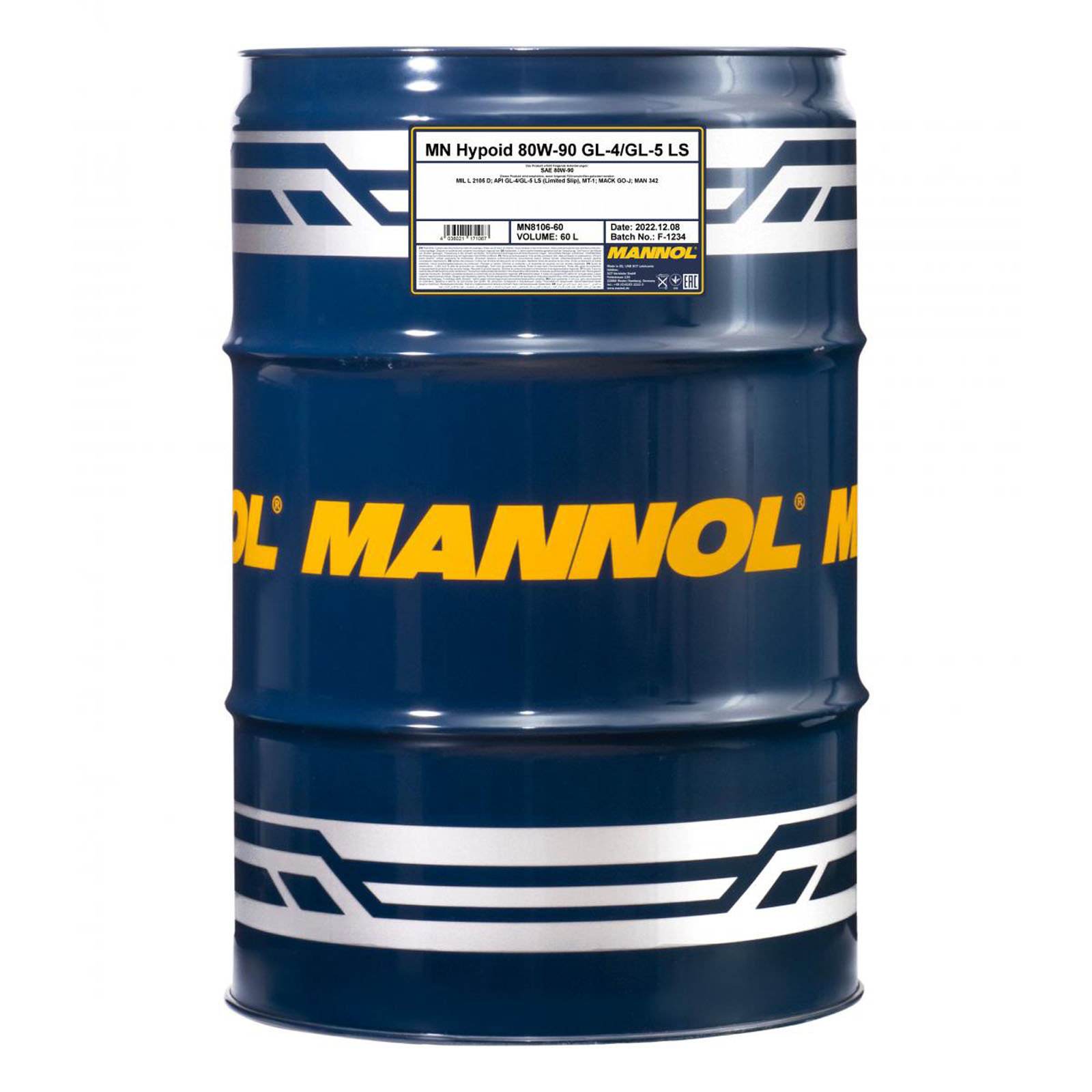 60L Mannol MN8106-10 Hypoid Getriebe&ouml;l 80W-90