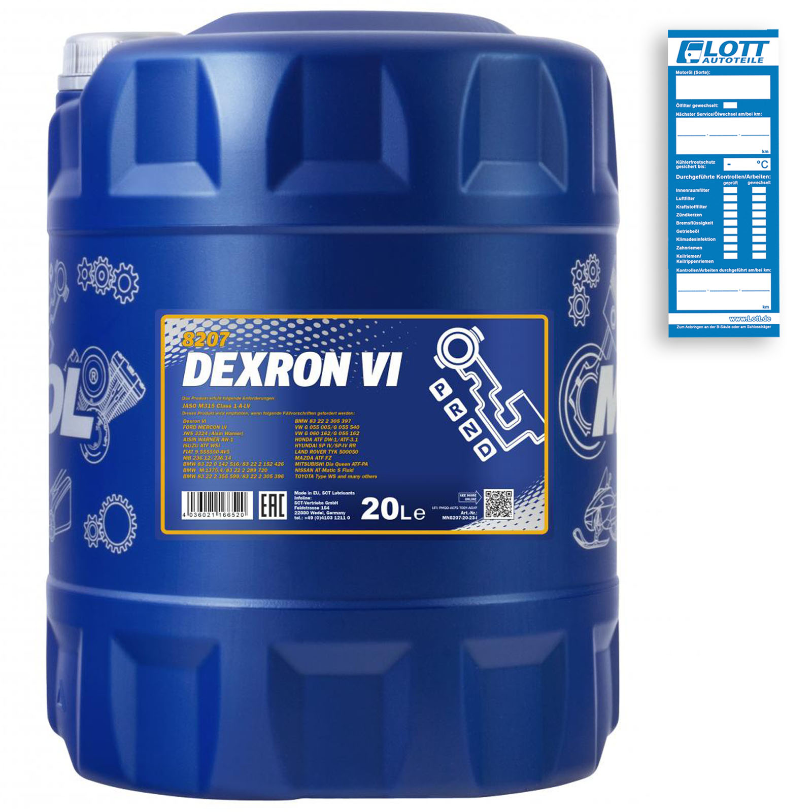 20L MANNOL Dexron VI Automatikgetriebeöl