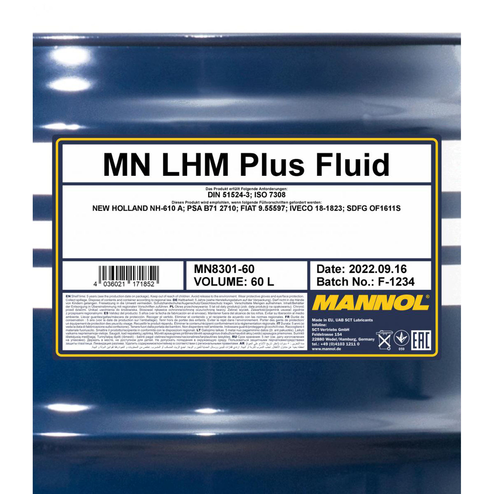 60L Mannol LHM+ Plus Fluid Hydrauliköl