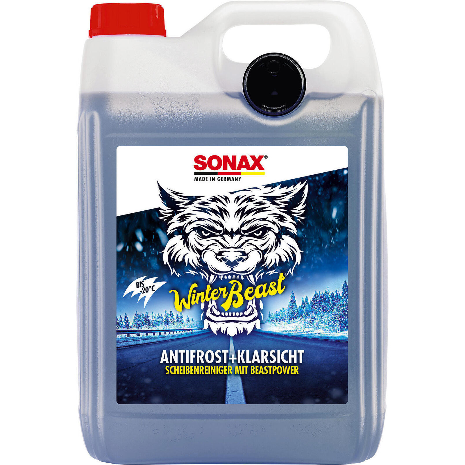 SONAX Scheibenfrostschutz WinterBeast AntiFrost + KlarSicht bis -20 C 5l