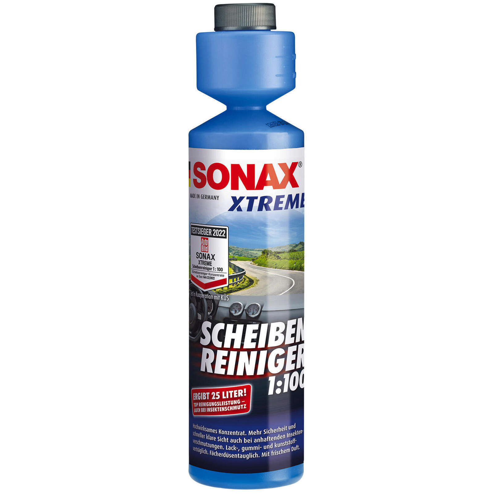 SONAX Reiniger, Scheibenreinigungsanlage Xtreme ScheibenReiniger 1:100 NanoPro