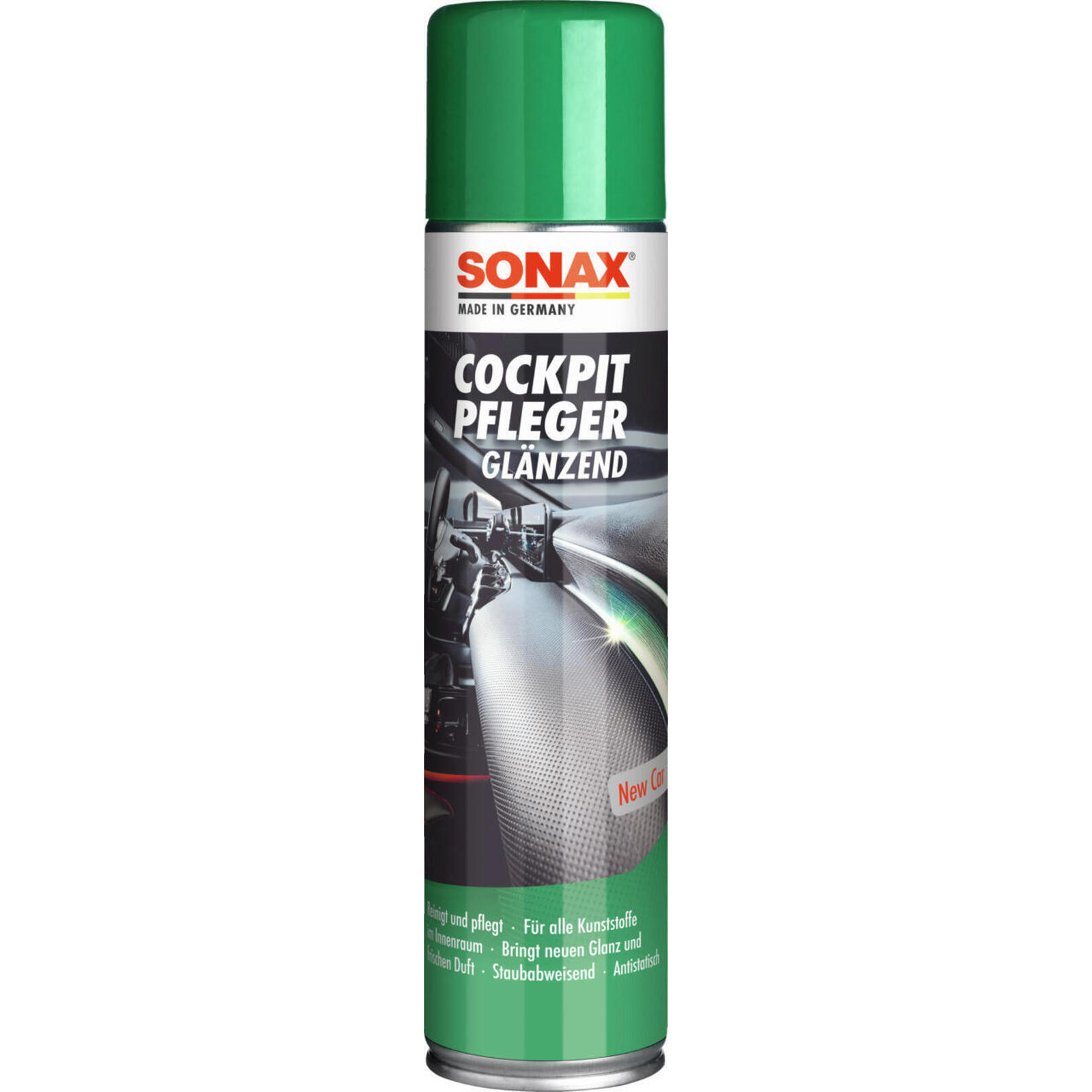 SONAX Synthetic Material Care Products Cockpit spray New Car