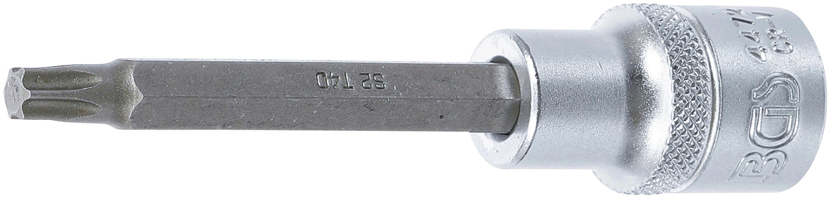 BGS Bit-Einsatz 100mm lang / Innenvierkant 12,5mm / T-Profil für Torx T40