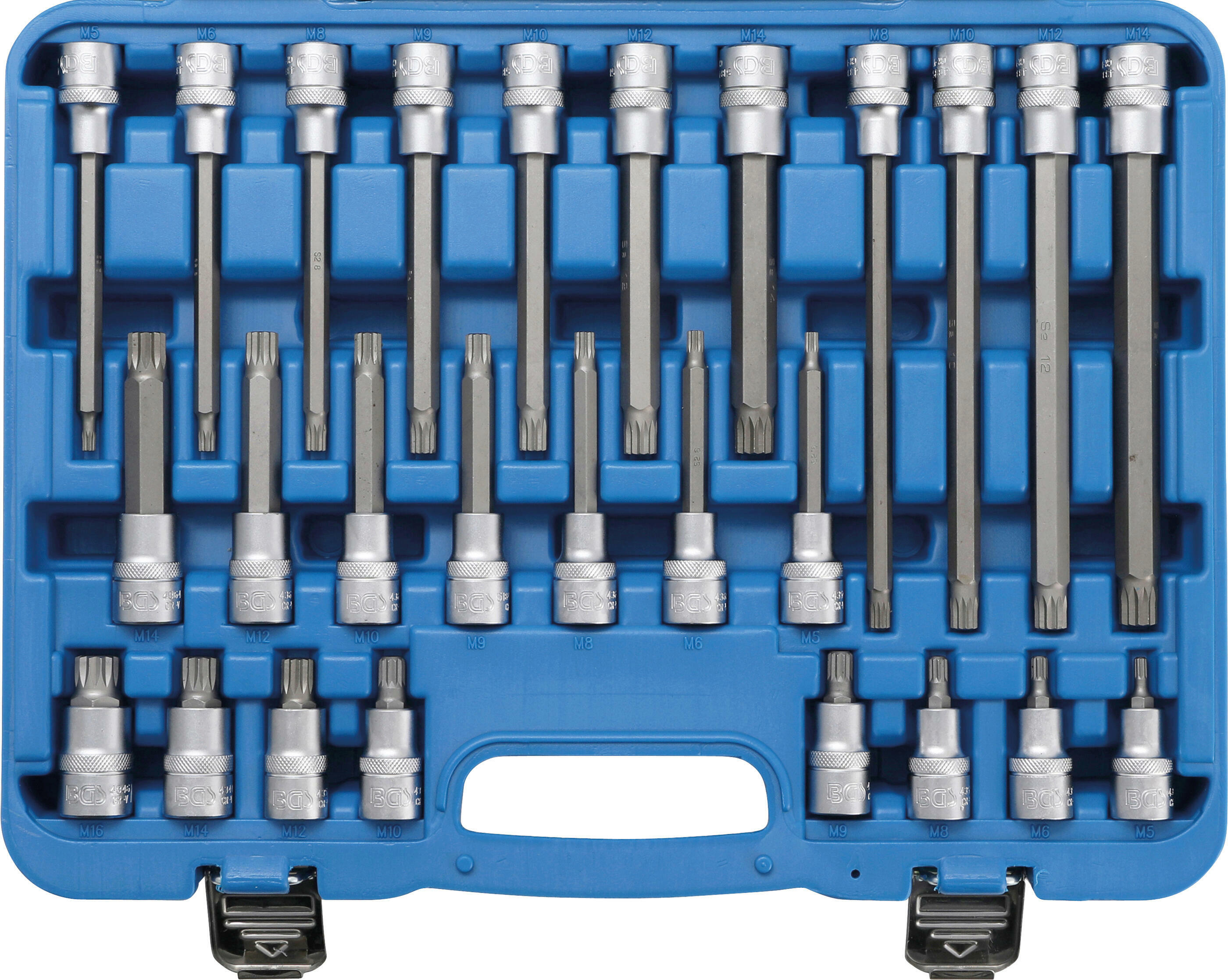 Bit-Einsatz-Satz | Antrieb Innenvierkant 12,5 mm (1/2") | Innenvielzahn (für XZN) | 26-tlg.