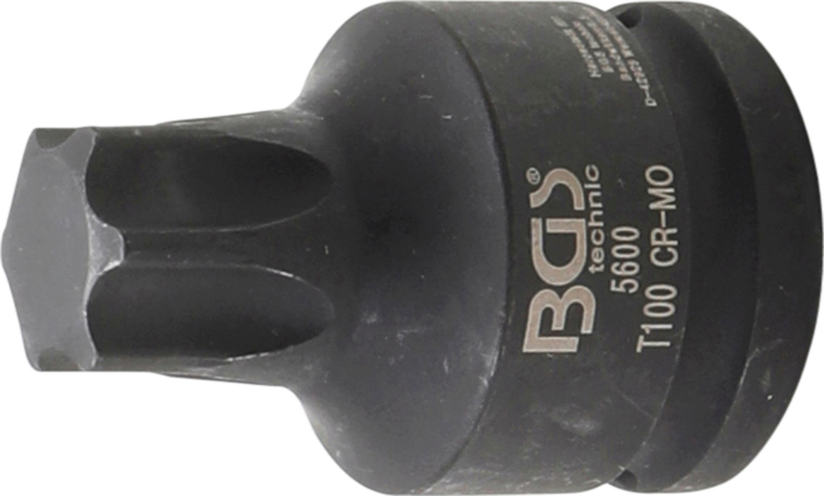 Kraft-Bit-Einsatz | Antrieb Innenvierkant 20 mm (3/4") | T-Profil (für Torx) T100