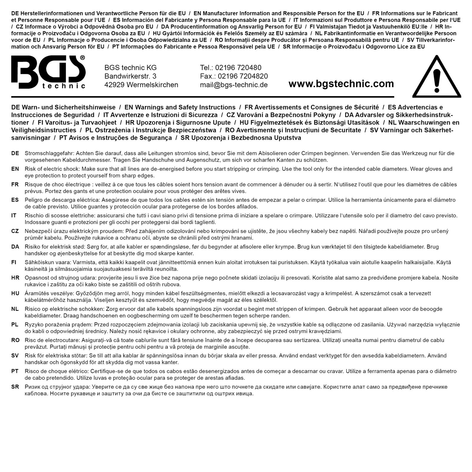 BGS Cable stripper