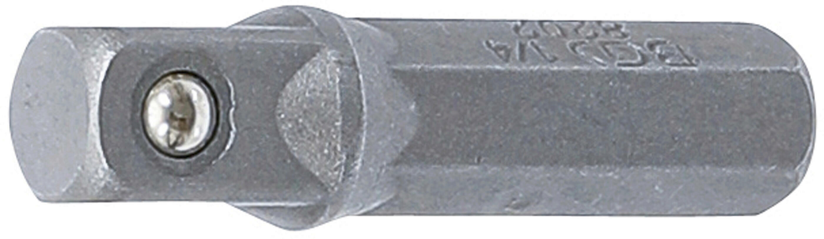 Bit-Knarren-Adapter | Außensechskant 6,3 mm (1/4") - Außenvierkant 6,3 mm (1/4") | 30 mm