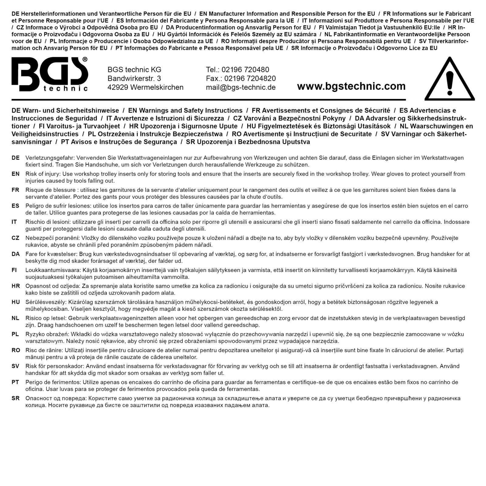 Werkstattwageneinlage 1/6: Bördelgerät | SAE und DIN 4,75 mm (3/16")