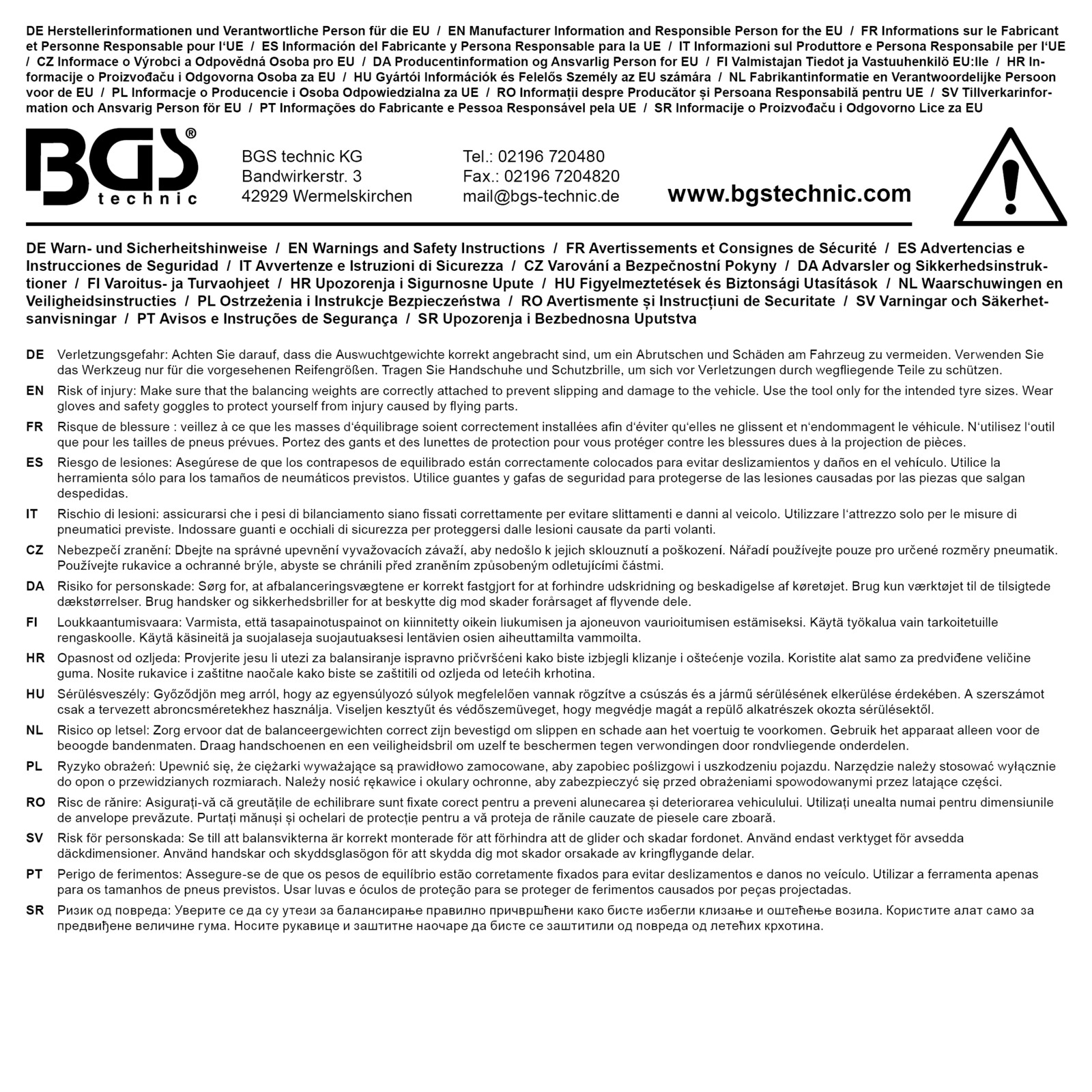 BGS Balance Weight