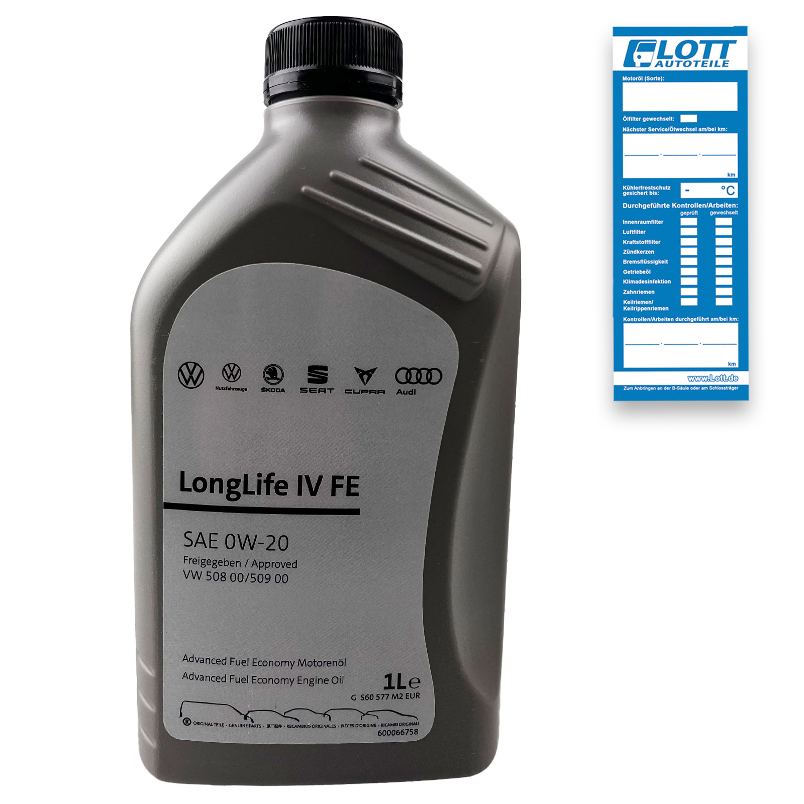 1L Original VW Longlife 4 0W-20 Motoröl