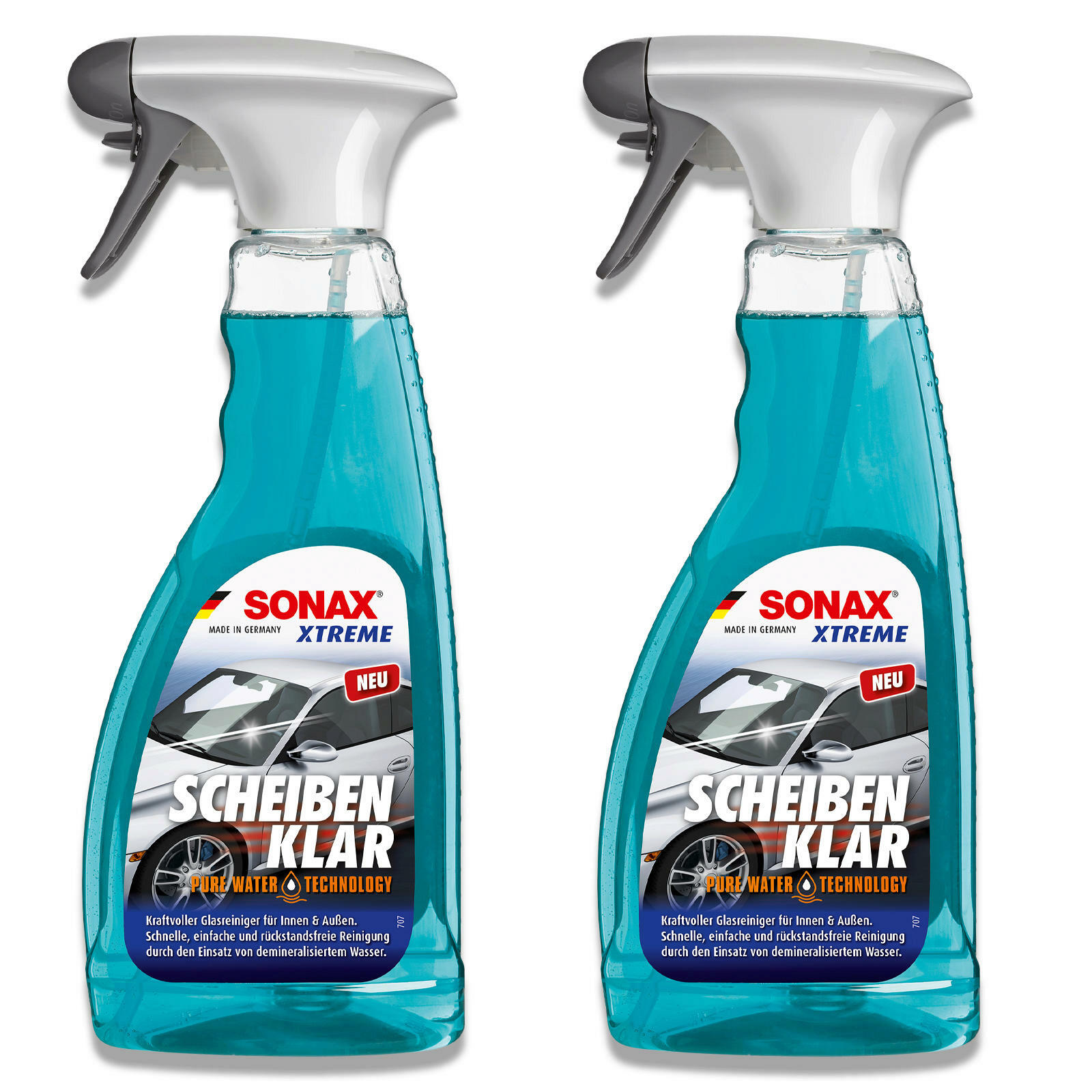 2x SONAX 02382410 XTREME ScheibenKlar Nano Pro Glas Scheiben Reiniger 500 ml