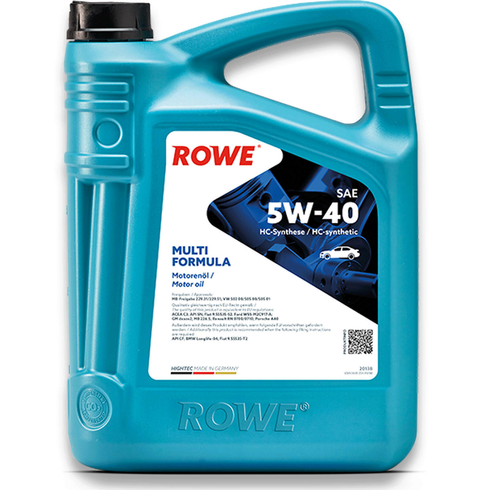 6L ROWE Motoröl Multi Formula 5W-40 MB 229.31 229.51 VW 505 00 505 01 BMW LL-04