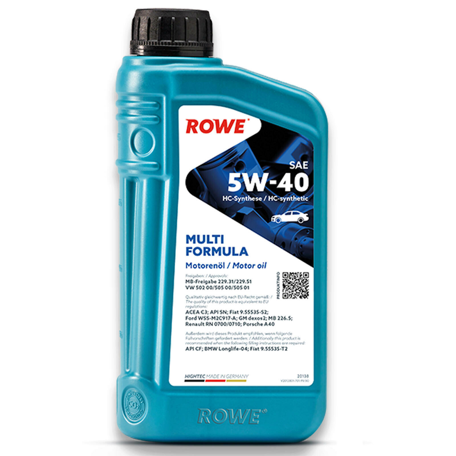 7L ROWE Motoröl Multi Formula 5W-40 MB 229.31 229.51 VW 505 00 505 01 BMW LL-04