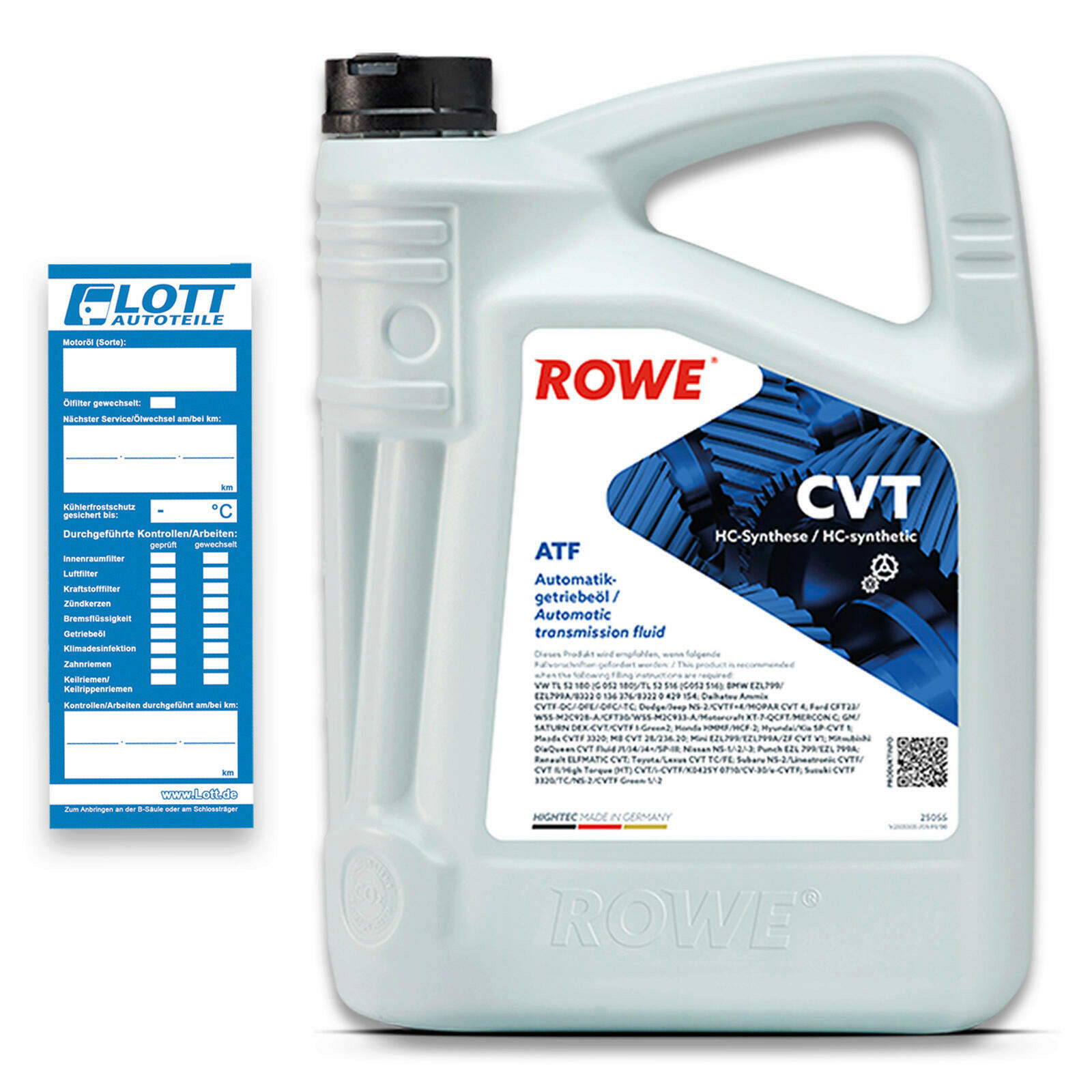 6L ROWE HIGHTEC ATF CVT Getriebeöl Automatikgetriebeöl VW TL 52 180 MB 226.20