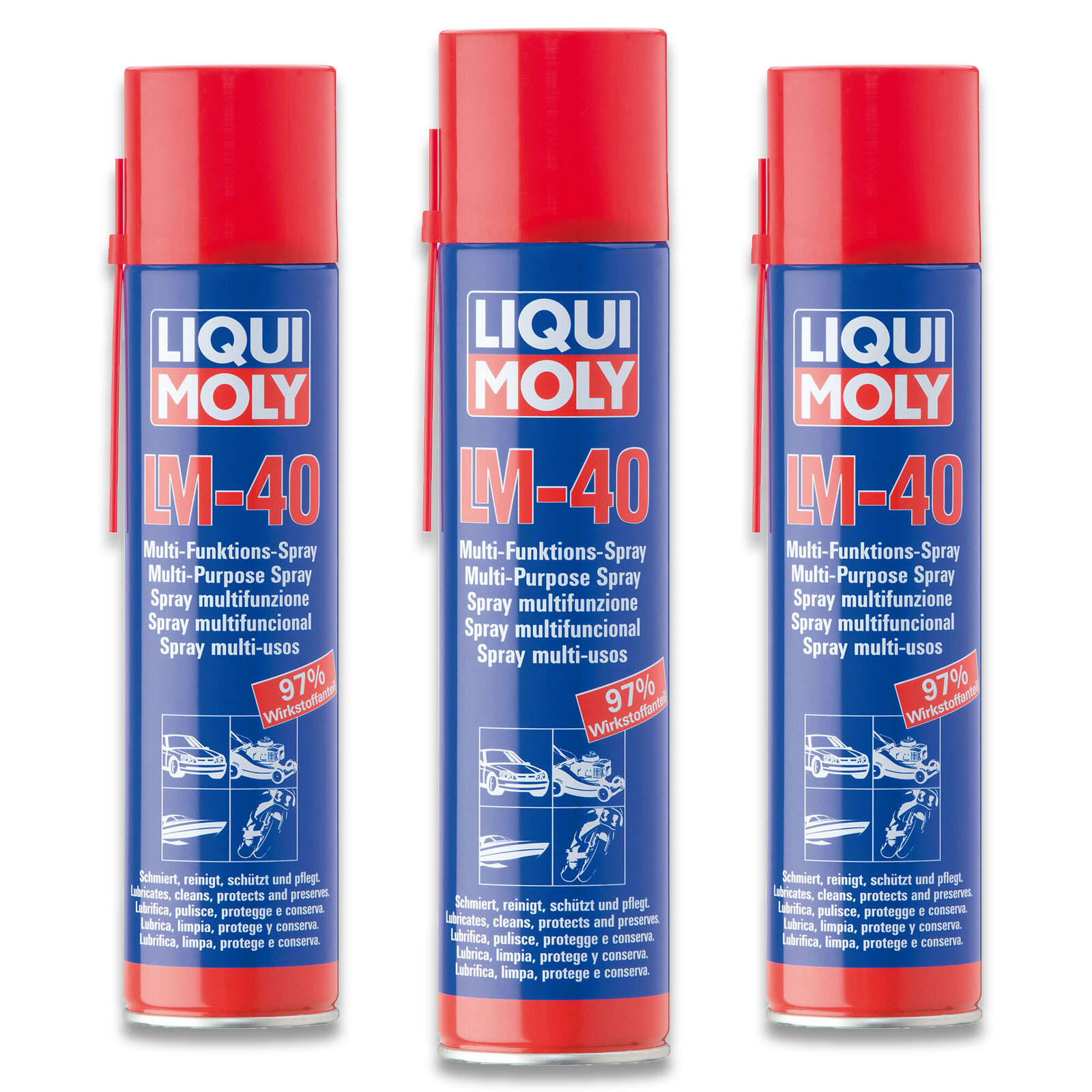 3x 400ml Liqui Moly LM 40 Multifunktionsspray 3390 Schmiermittel Pflegemittel