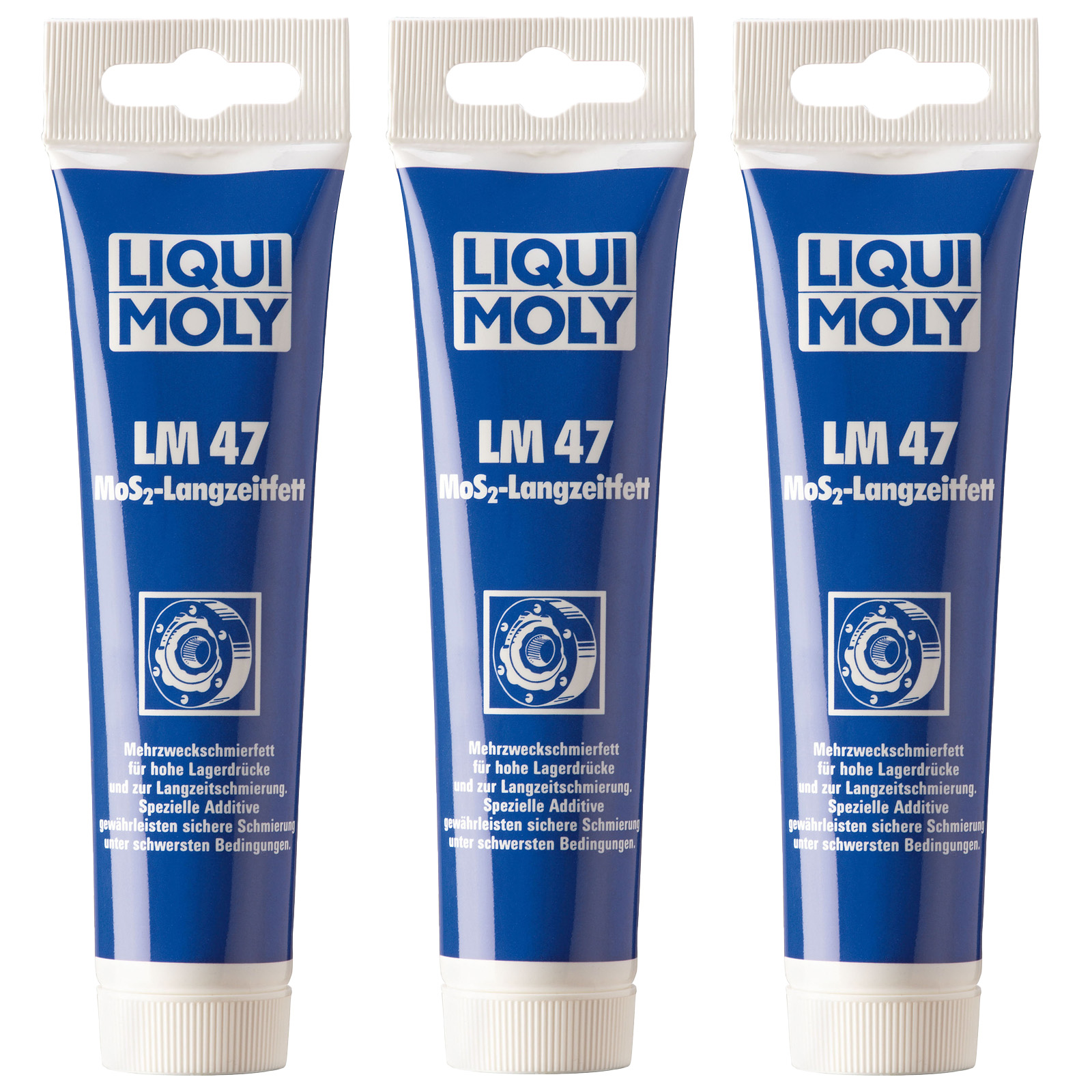 3x LIQUI MOLY Schmierfett Mehrzweckfett Schmierung LM 47 Langzeitfett + MoS2