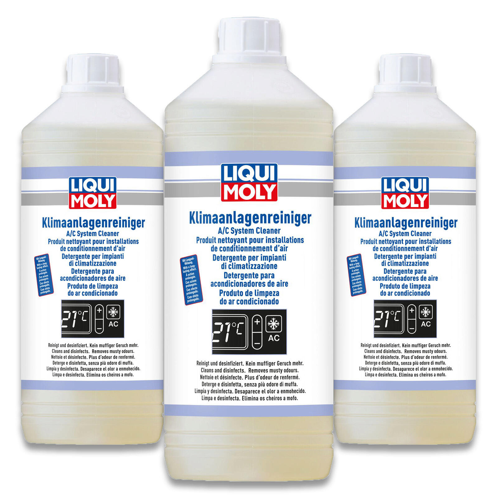 3x 1L Liqui Moly Klimaanlagenreiniger Spray 4087 Desinfektion Reiniger