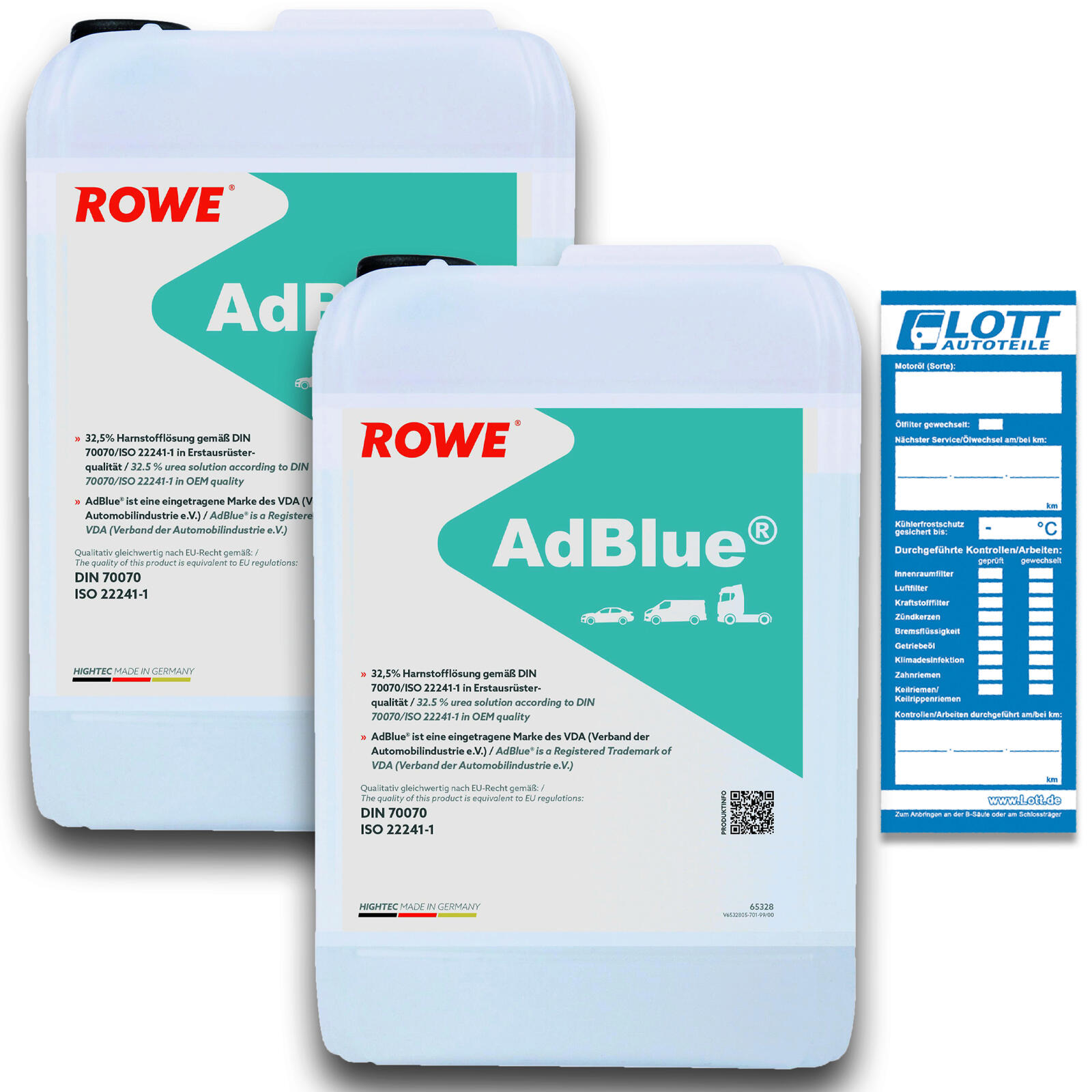 10L ROWE HIGHTEC AdBlue&reg; Harnstoffl&ouml;sung Kraftstoffadditiv DIN 70070