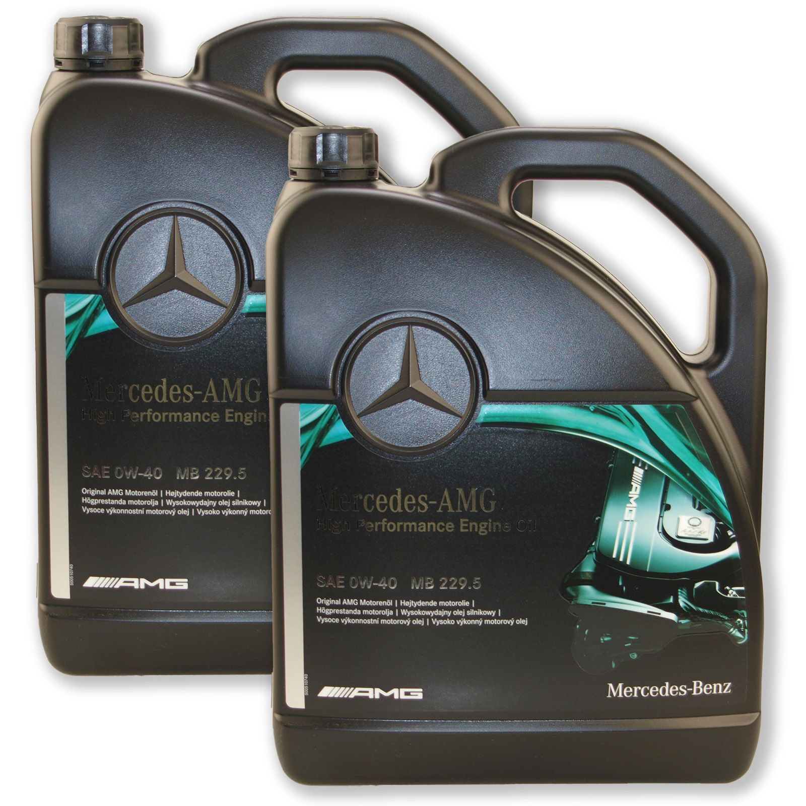 2x 5L Mercedes-Benz AMG SAE 0W-40 Motoröl Ö Oil MB 229.5 A000989530413