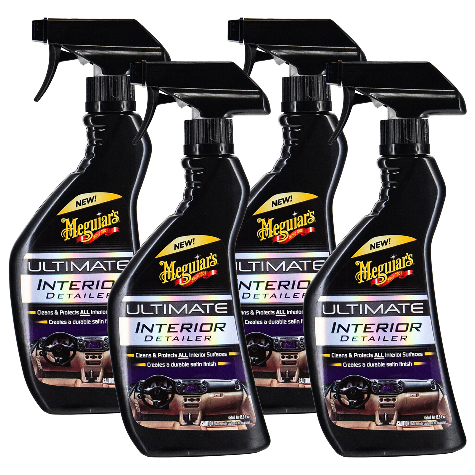 4x Meguiars Ultimate Interior Detailer 450ml Innenraumreiniger G16216EU