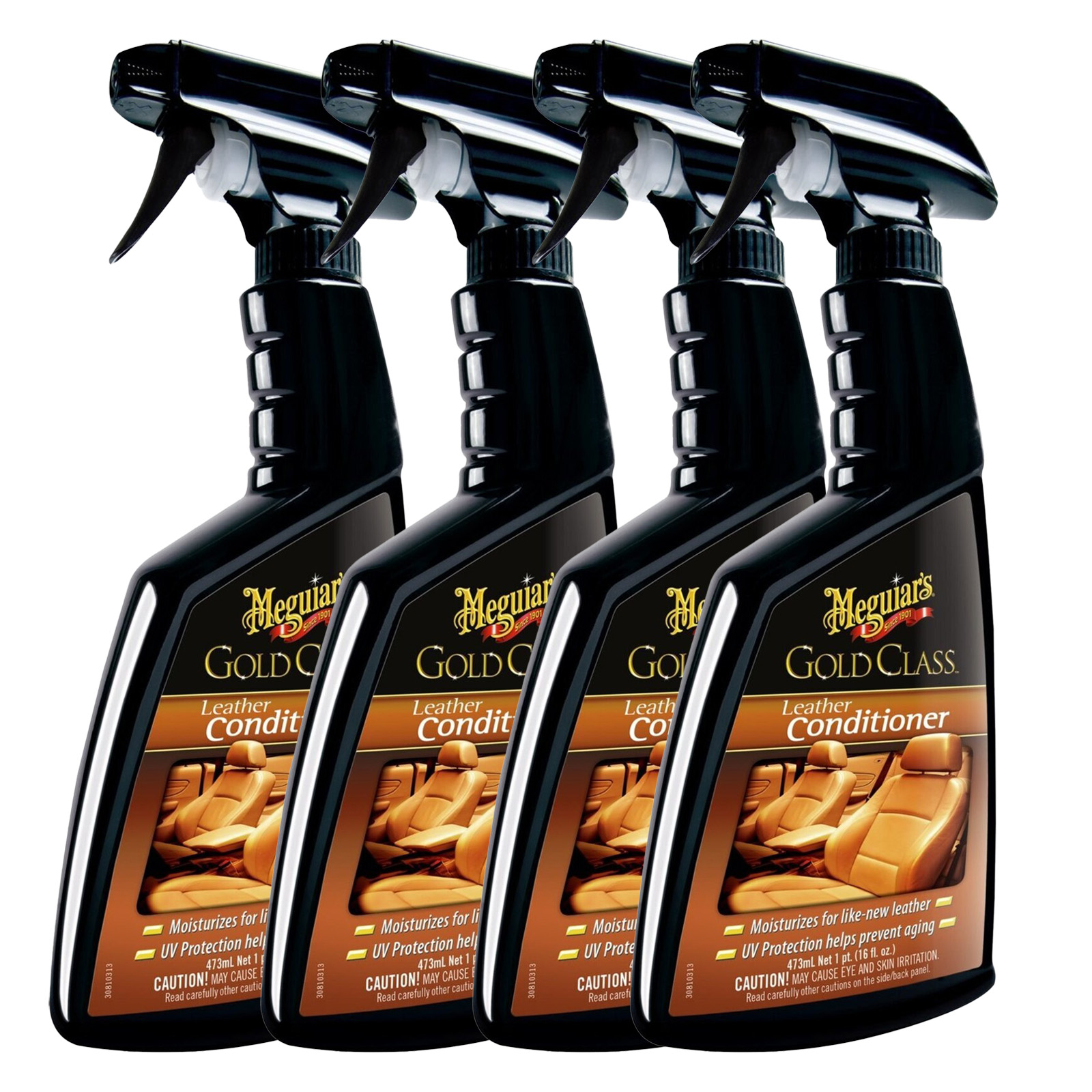 4x Meguiars Gold Class Leather Conditioner 473ml Leder Pflege G18616EU