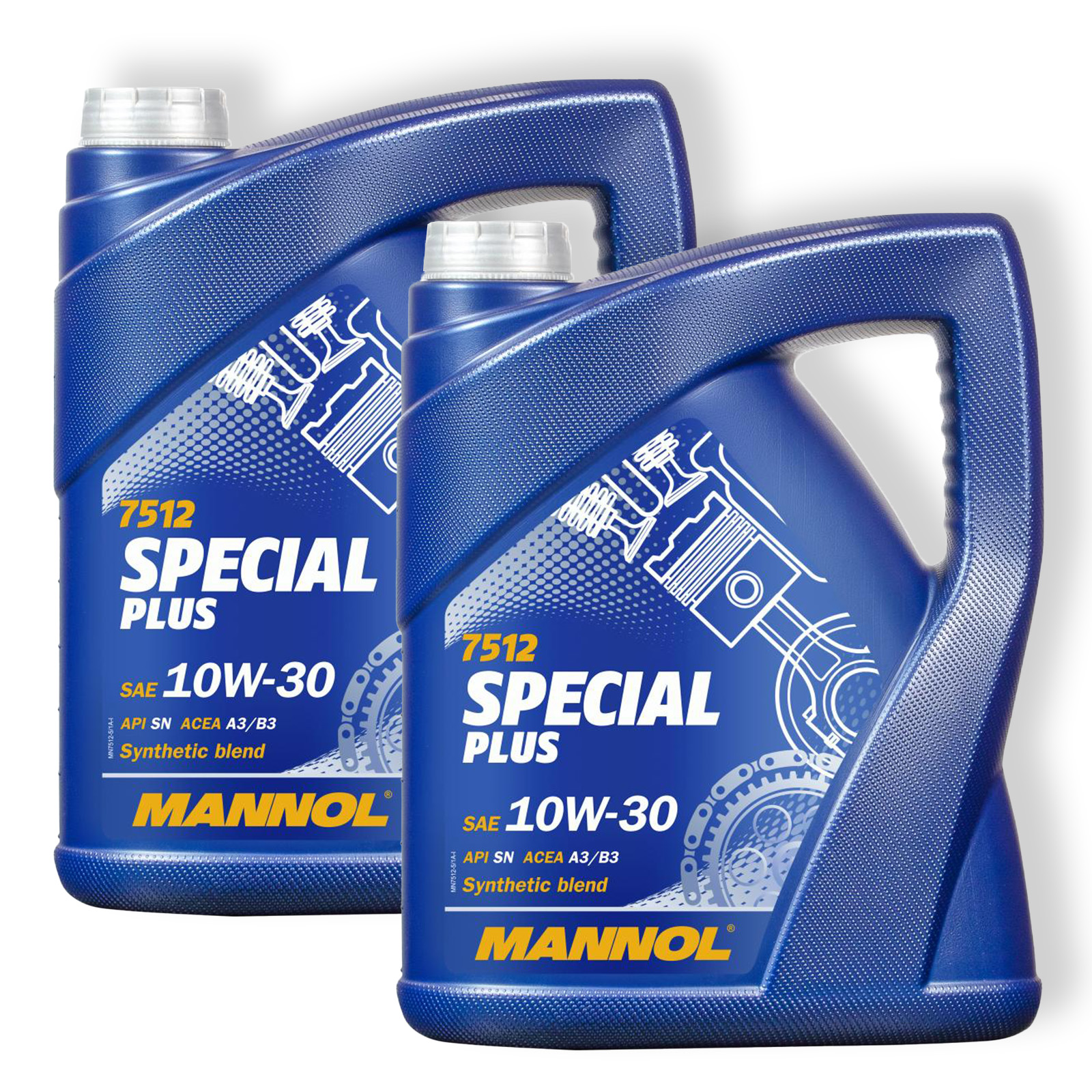 Mannol Special Plus 10W-30 Motoröl Öl 2x 5L ACEA A3/B3 passend für VW 505.00 501.01 MB 229.1