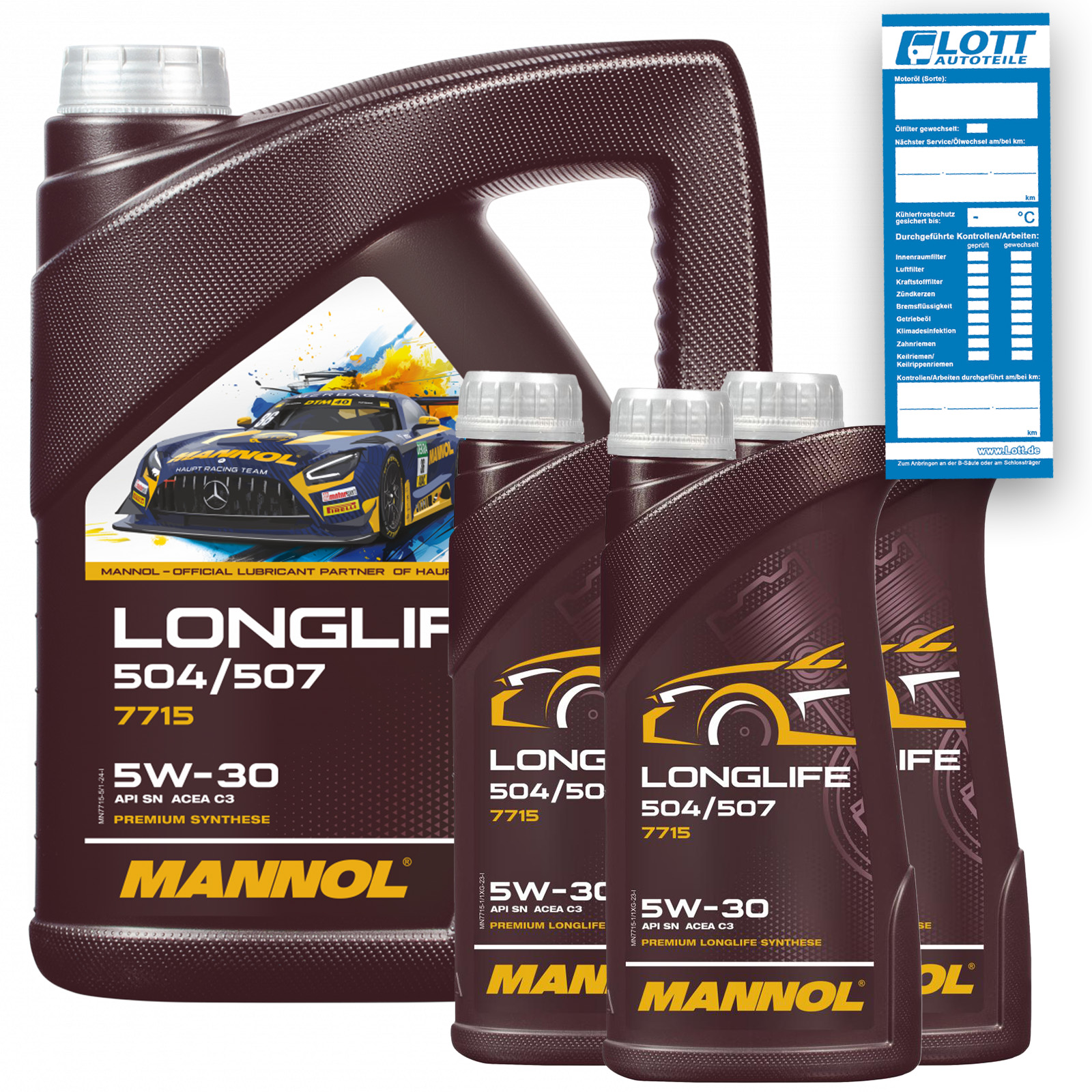 8L Mannol Longlife Öl 5W-30 Motoröl passend für VW 504.00 507.00 BMW LL-04 MB 229.51