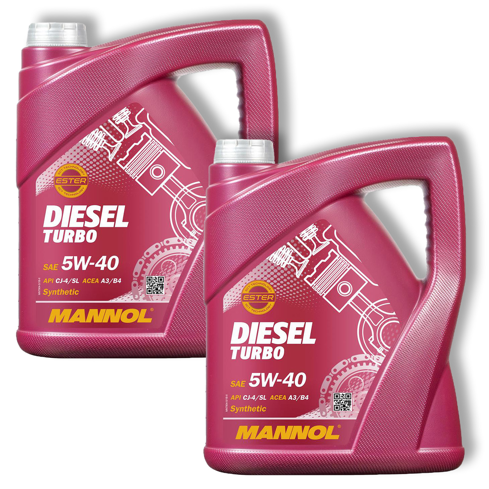 2x 5L Mannol Diesel Turbo Motoröl 5W-40 ACEA A3/B4 VW 502.00 505.00 MB 229.5