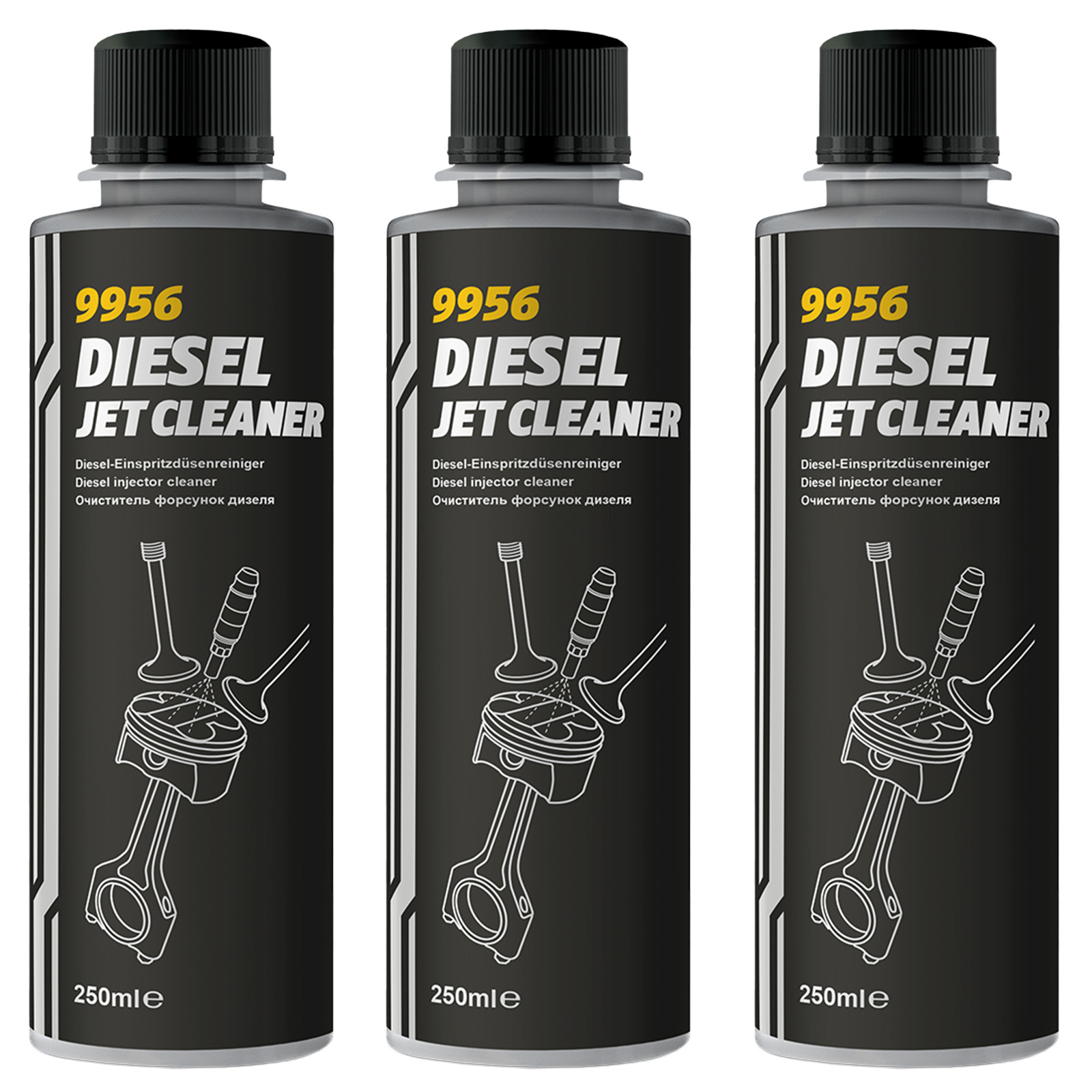 3x 250 ml Mannol Diesel Jet Cleaner