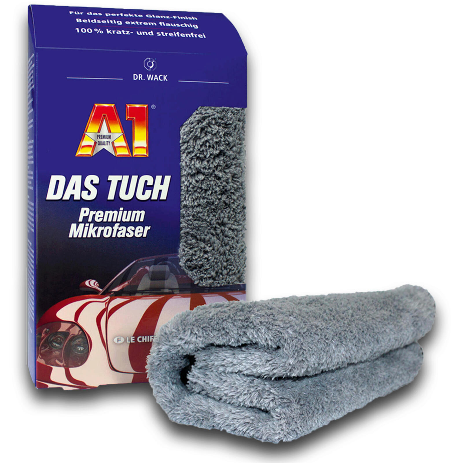 Dr.Wack Detailer 0,5l + Reifenglanz 0,4l + Wachs 0,4l + Reiniger 0,75l + A1 Tuch