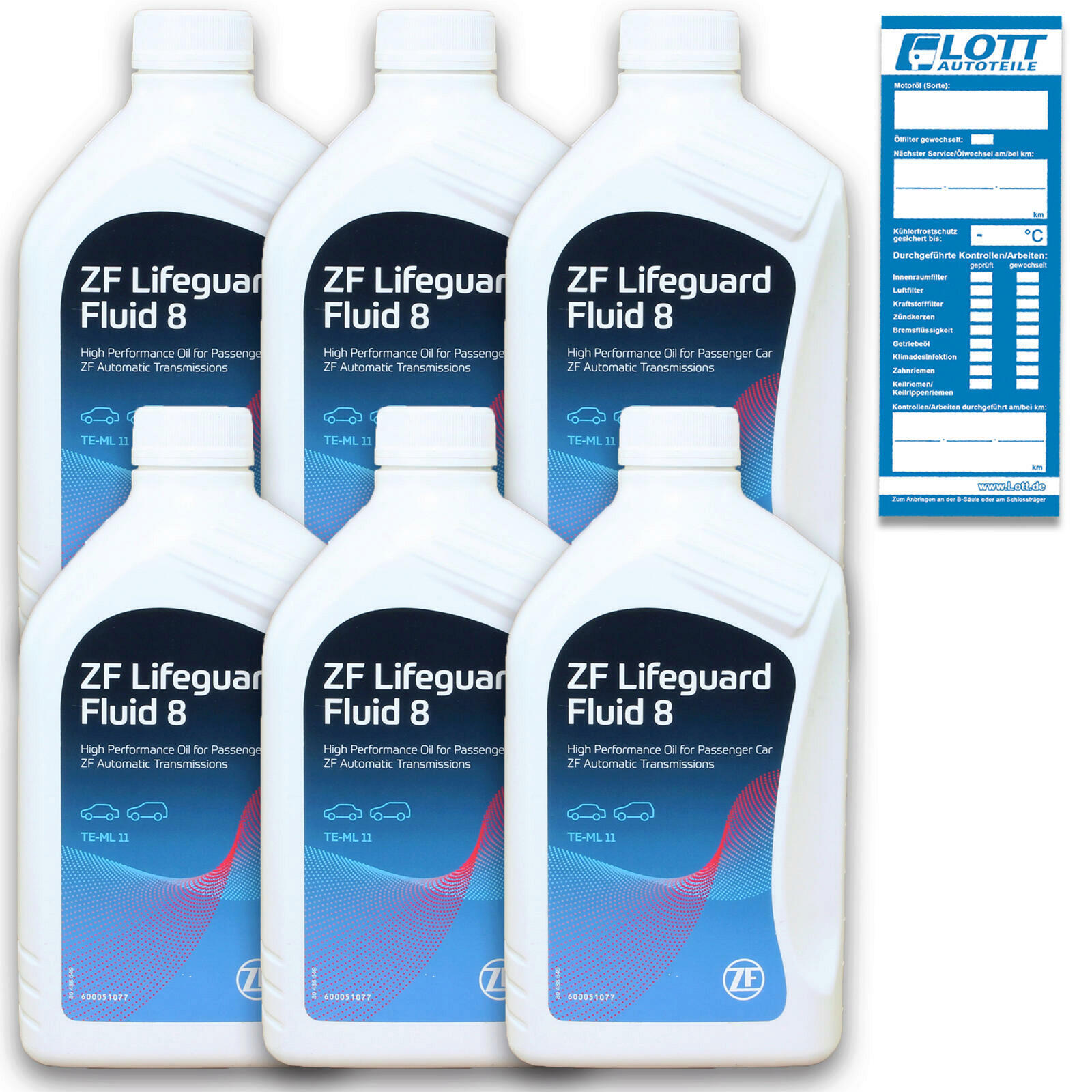 6x1L ZF Original 8HP Life Guard Fluid 8 Automatikgetriebeöl Getriebeöl Automatik