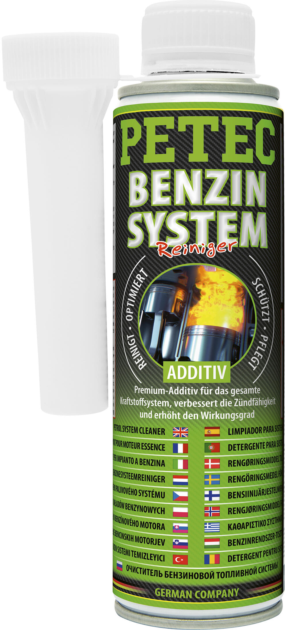 3xPetec BENZINSYSTEMREINIGER 300ml Kraftstoffsystem Reinigung Schutz und Pflege