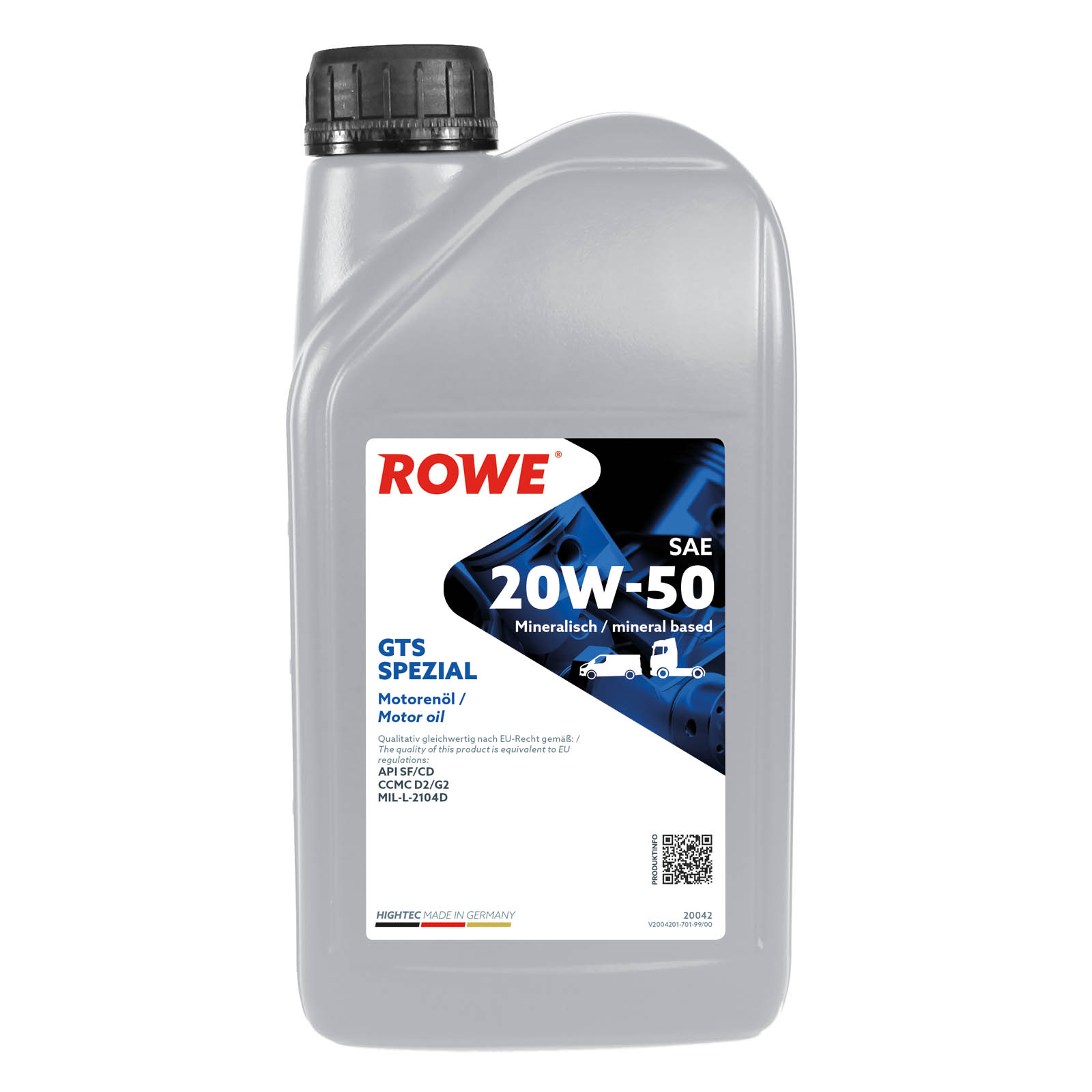 1L ROWE Hightec GTS Spezial Motoröl 20W-50