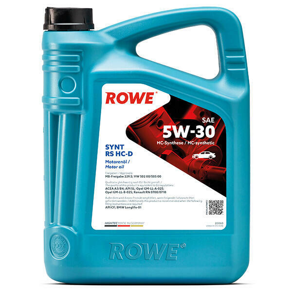 ROWE Motoröl 5L Liter HIGHTEC SYNT RS HC-D SAE 5W-30