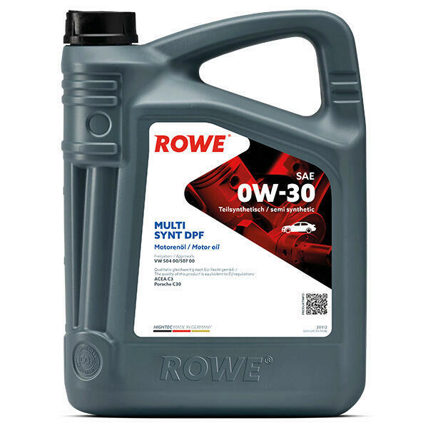 5L ROWE MOTORÖL HIGHTEC MULTI SYNT DPF 0W-30