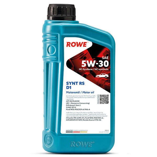 ROWE Motoröl 1L Liter HIGHTEC SYNT RS D1 SAE 5W-30