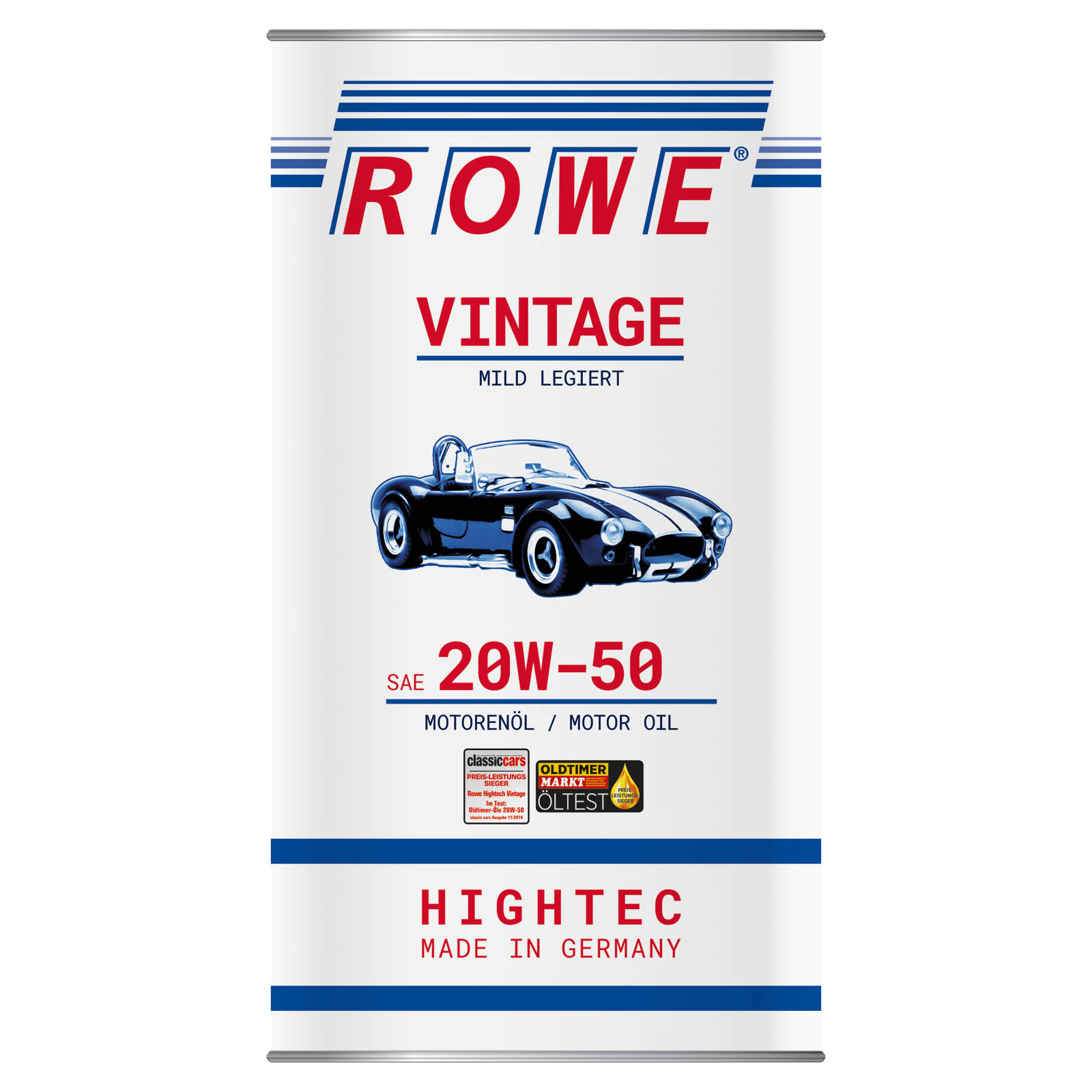 ROWE Motoröl 5 L Liter HIGHTEC VINTAGE SAE 20W-50 MILD LEGIERT