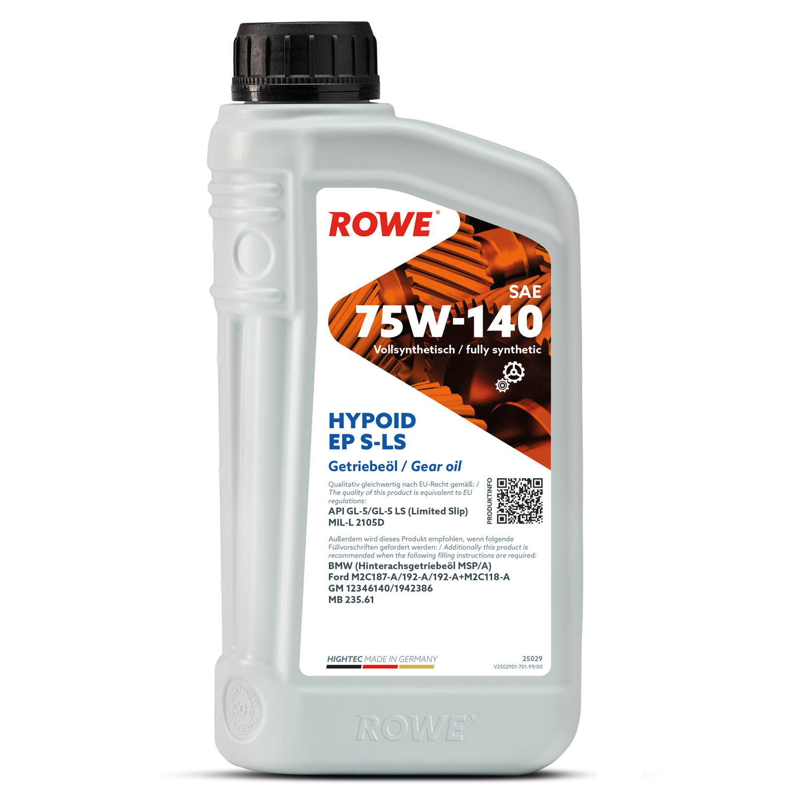 1L Rowe Hightec Hypoid EP 75W-140 Getriebeöl