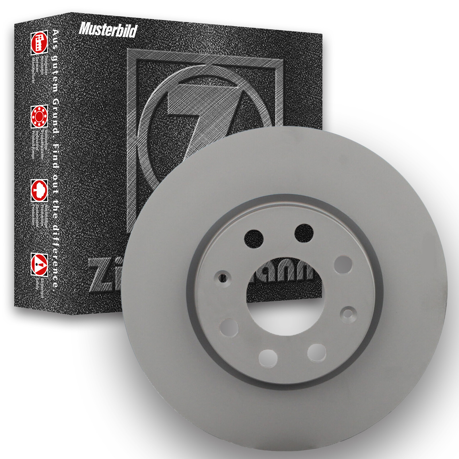 2x ZIMMERMANN Brake Disc FORMULA F COAT Z