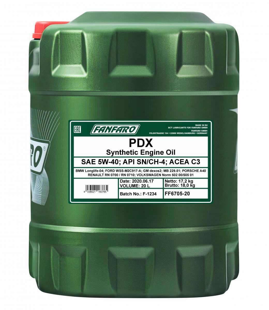 20L Fanfaro PDX Motoröl 5W-40