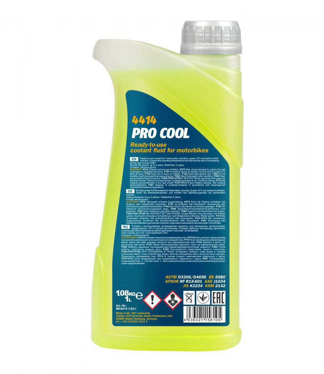 1L Mannol Pro Cool Kühlerfrostschutz -40°С Motorrad Roller