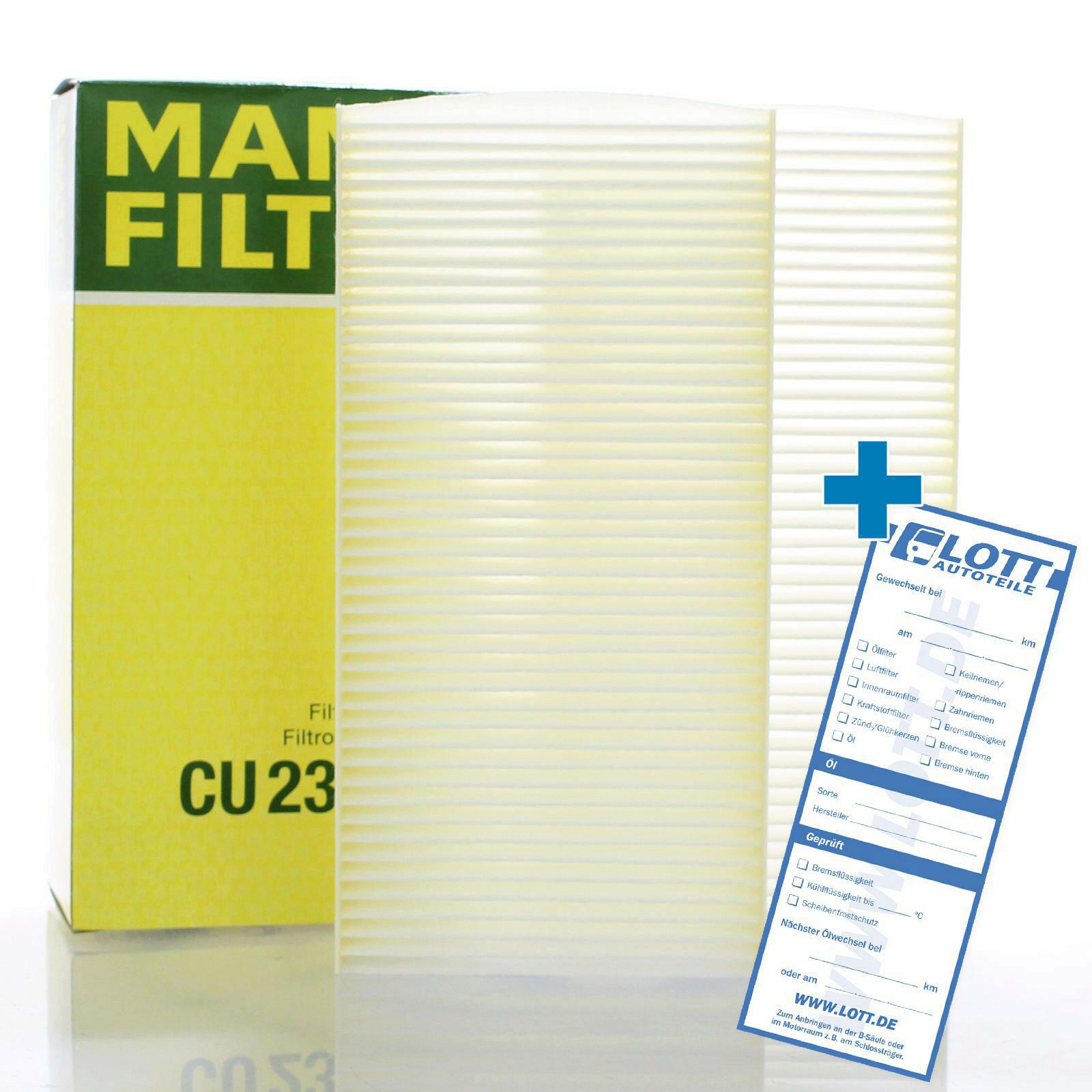 MANN-FILTER Filter, interior air