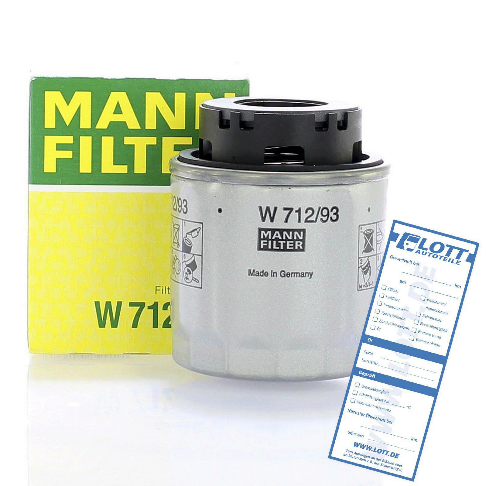 MANN-FILTER Oil Filter