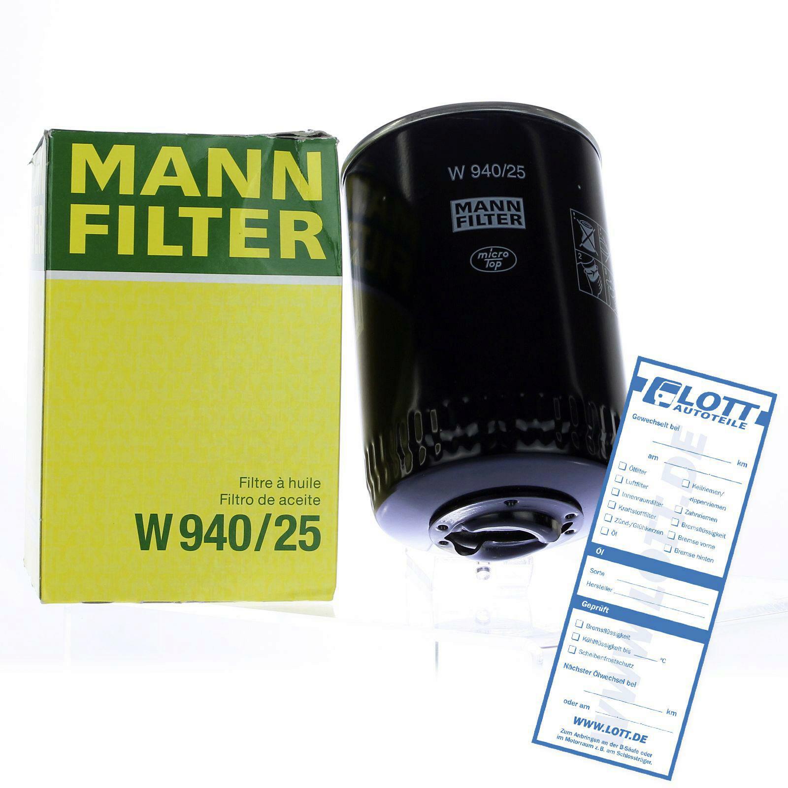 MANN-FILTER Oil Filter