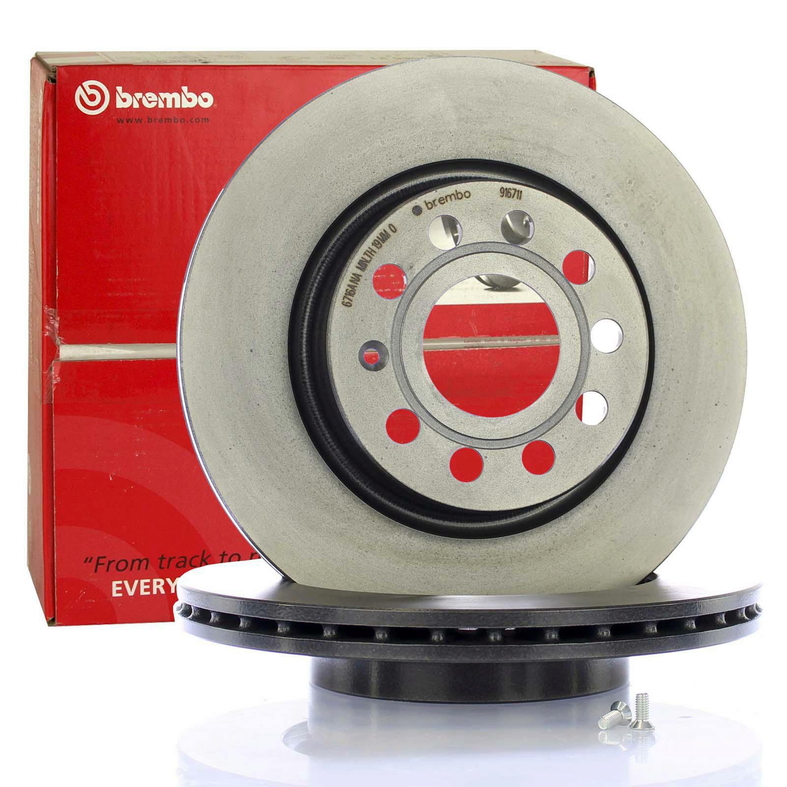 2x BREMBO Brake Disc COATED DISC LINE